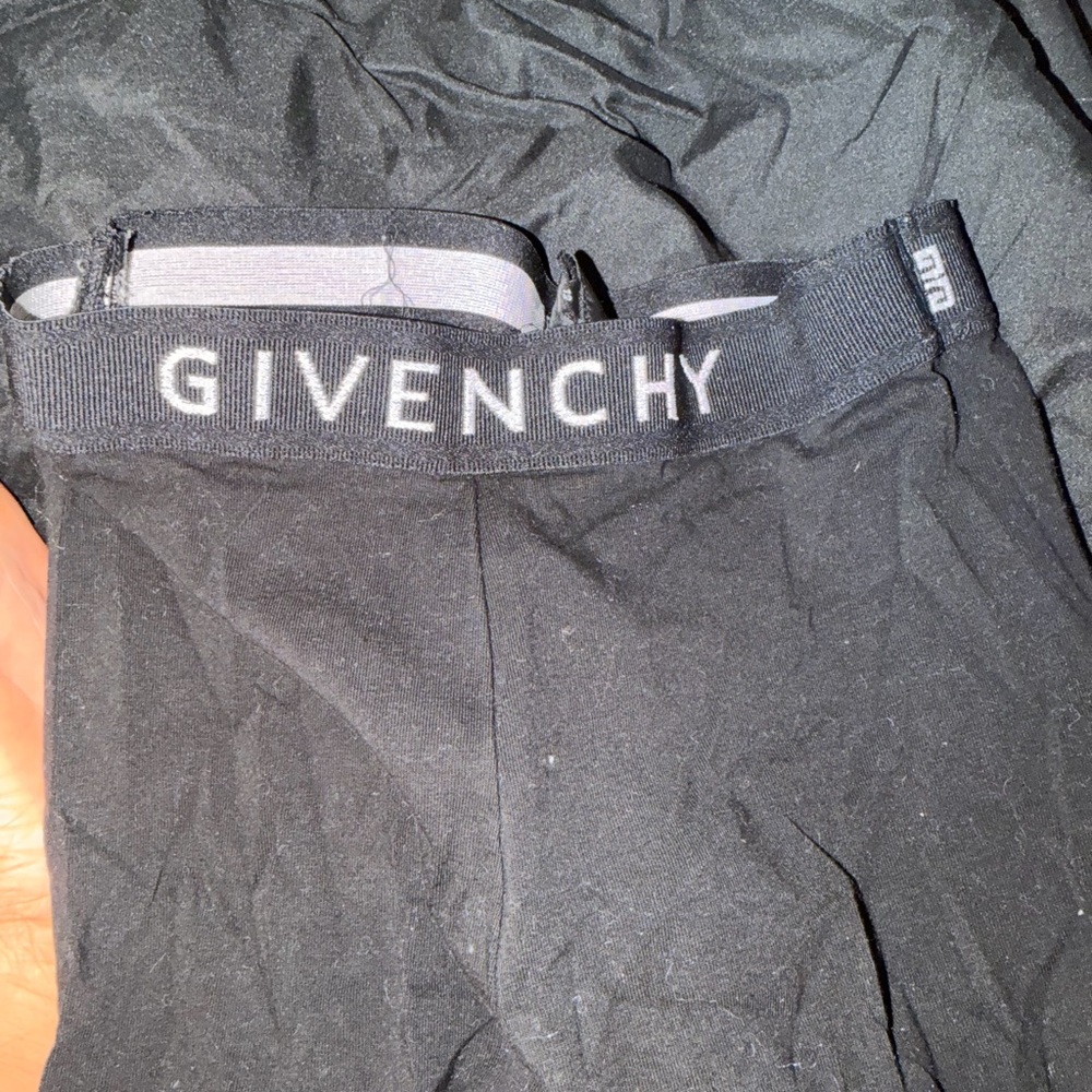 Givenchy Black Logo Elastic-Waist Leggings